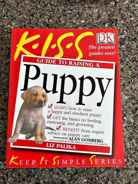 DK K.I.S.S. "Guide to Raising a Puppy" - Dog Training Guide Book Like NEW